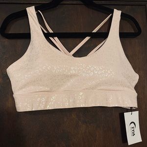 NEW XXL ZYIA Pink Leopard Unicorn Strappy Bra